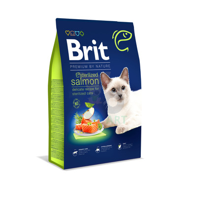 BRIT Cat Premium By Nature Sterilised Salmon 800g x2