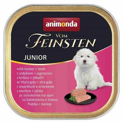 ANIMONDA Dog Vom Feinsten Junior saveur : dinde avec agneau 150g x12
