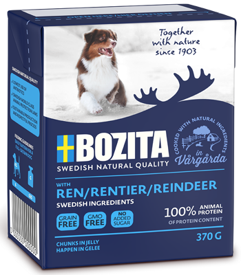 BOZITA Dog Renne en gelée 370g 