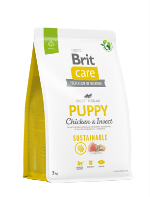 BRIT CARE Dog Sustainable Puppy Chicken & Insect 3kg x2