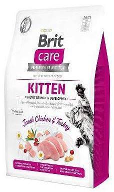 Brit Care Cat Grain-Free Kitten Croissance et développement sains Avec du poulet et de la dinde 2kg