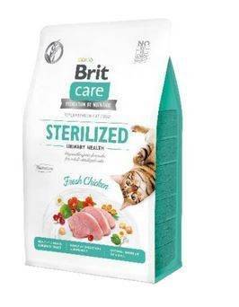 Brit Care Cat Grain-Free Sterilised Urinary Health avec du poulet 2kg x2
