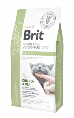 Brit Grain Free Veterinary Diets Cat Diabetes Poulet & Pois 2kg