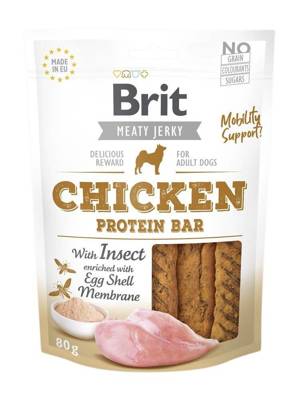 Brit Jerky Snack Chicken Protein Bar With Insect 80g x5