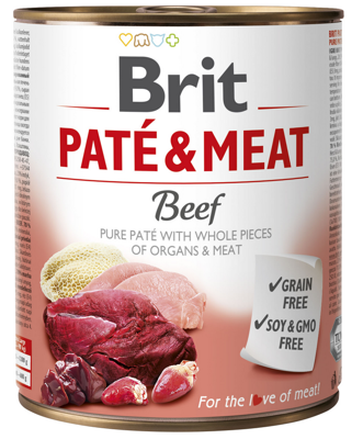 Brit Pate & Meat à base de bœuf 800g