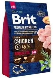 Brit Premium By Nature Senior L+XL avec du poulet 3kg x2