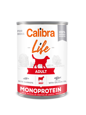 CALIBRA Dog Life Adulte Bœuf avec carottes 400g