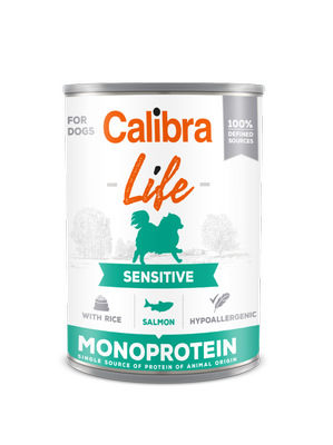 CALIBRA Dog Life Sensitive Saumon au riz 400g