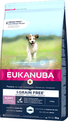 EUKANUBA Puppy&Junior Small/Medium sans céréales 3kg 