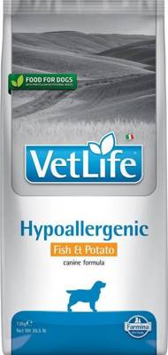 Farmina Vet Life Canine Hypoallergenic Fish&Potato 12kg +Surprise gratuite pour chien