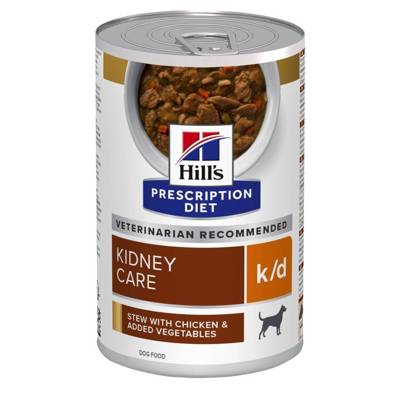 HILL'S PD Prescription Diet Canine k/d poulet (ragoût) 354 g-boîte x6