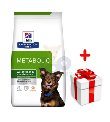 Hill's PD Prescription Diet Metabolic Canine 4kg+Surprise