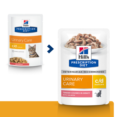 Hill's Prescription Diet c/d Multicare Feline Saumon 85g x10