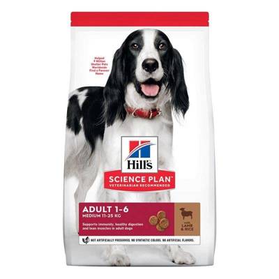 Hill's SP Science Plan Canine Adult Medium Breed Agneau et riz 14kg