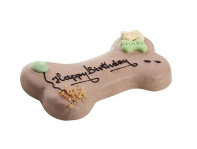 LOLO PETS Gâteau pour chien "Happy Birthday" au chocolat et aux noix 250g