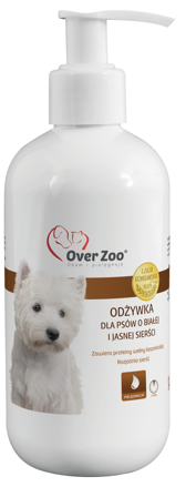 OVER ZOO Conditionneur pour chiens à poils blancs et clairs 240ml