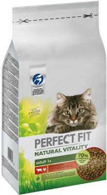 Perfect Fit™ Natural Vitality - aliment complet sec pour chats adultes, au bœuf et au poulet - 6kg.