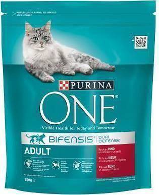 Purina One Croquettes pour chat adulte au boeuf 800g