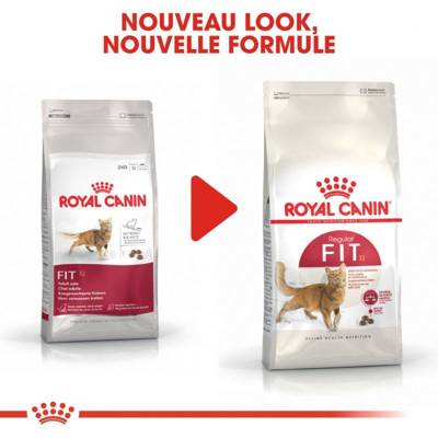 Royal Canin Fit 32 400g +GIMBORN Gim Cat Paste Anti-Hairball Duo malt avec poulet 50g 