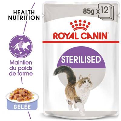 Royal Canin Sterilised 12x85g +GIMBORN Gim Cat Paste Anti-Hairball Duo malt avec poulet 50g