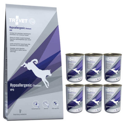 TROVET VPD Hypoallergénique - Gibier (pour chien) 10kg+  VPD Hypoallergénique 6x400g